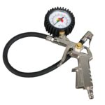 MANÓMETRO DE AIRE COMPRIMIDO PISTOLA DE INFLADO DE ALUMINIO ACOPLAMIENTO RÁPIDO DE 10 BAR