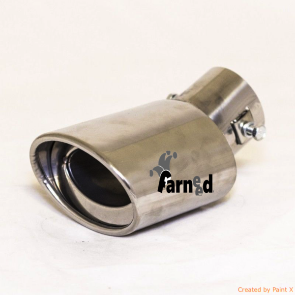 SILENCIADOR UNIVERSAL SILENCIADOR DE ESCAPE PARA COCHES CROMADO ACERO 2 855