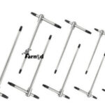 LLAVES TORX ACERO AL CROMO VANADIO 9 PIEZAS T8 A T40 EMPUÑADURA DESLIZANTE OX132