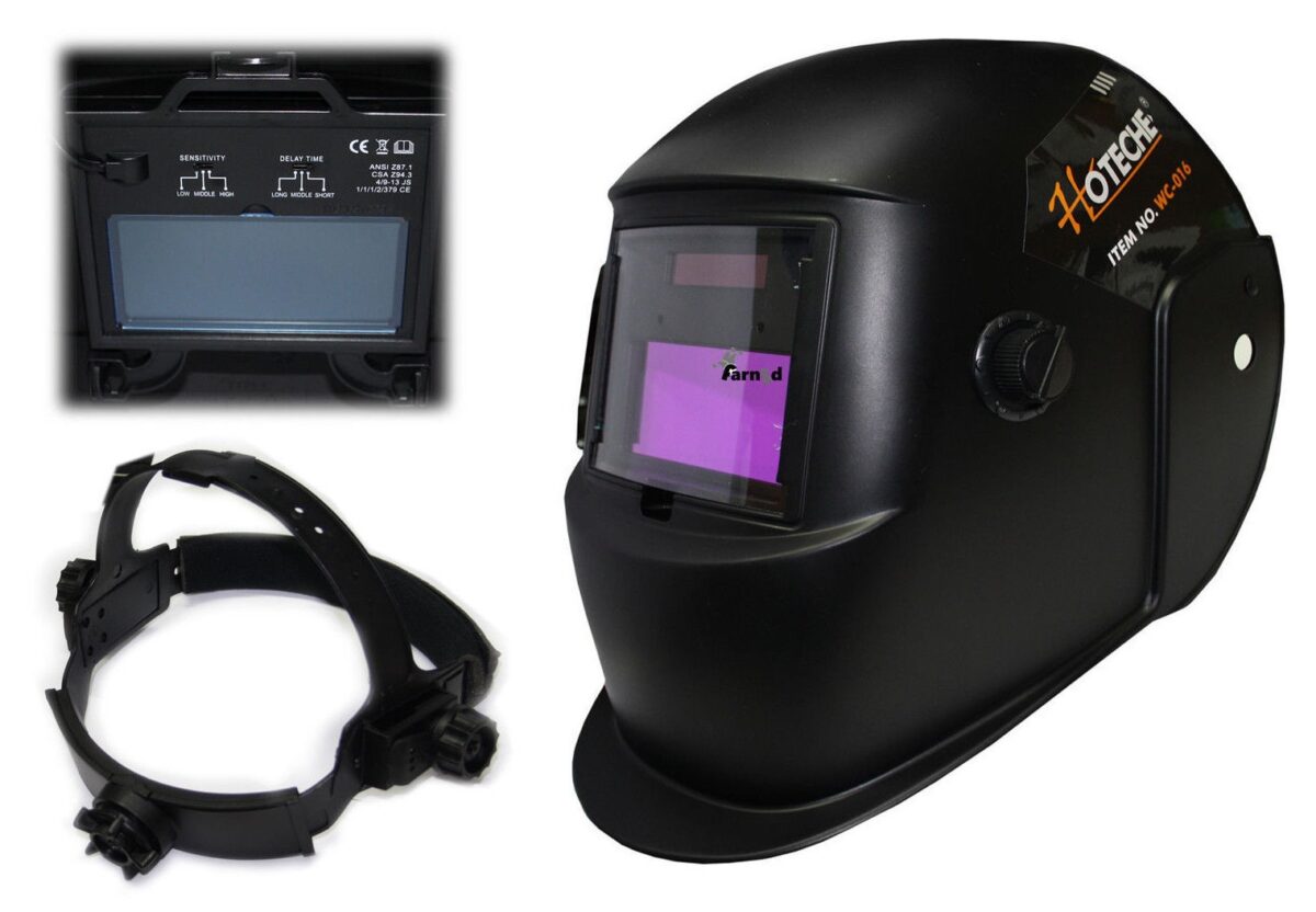 CASCO MÁSCARA DE SOLDADURA AUTOMÁTICA PANTALLA PROTECTORA AUTOOSCURECEDORA SOLDADURA