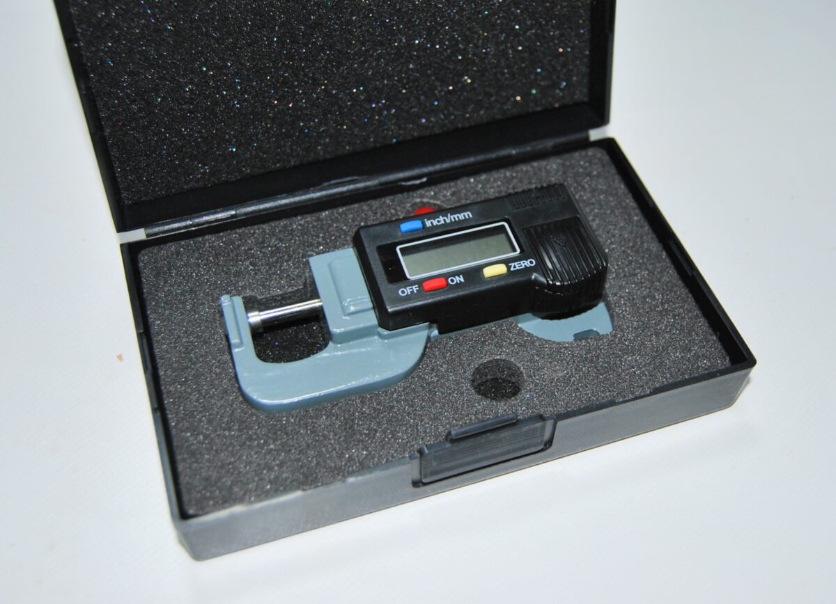 Calibre digital micrómetro Palmer Medidor de espesor 12.7 / .01mm 4