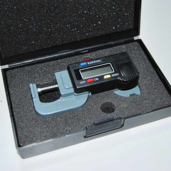 Calibre digital micrómetro Palmer Medidor de espesor 12.7 / .01mm 4