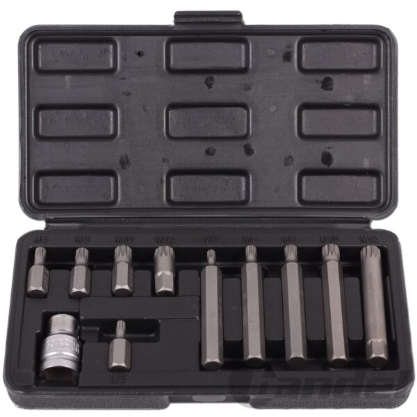 MILLERIGHE XZN CAJA DE PLÁSTICO 11 PIEZAS LLAVES 1/2 M5 M12 LLAVES BGS 5030