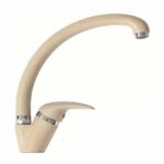 GRIFO MONOMANDO CON CAÑO ALTO CURVO FREGADERO MONOMANDO BEIGE 685