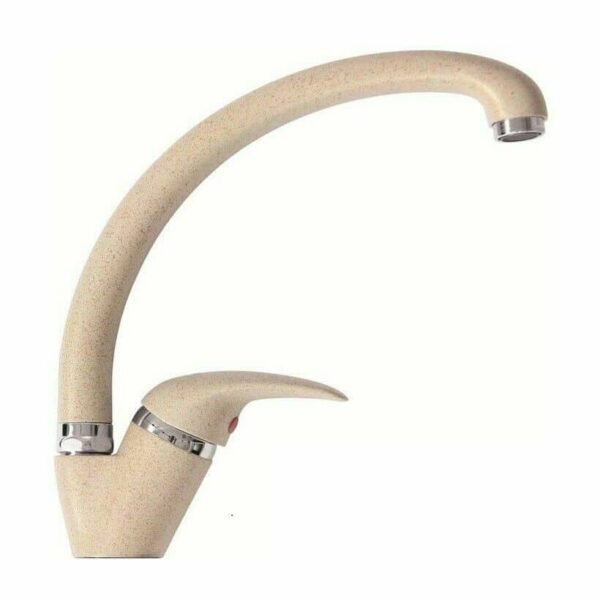 GRIFO MONOMANDO CON CAÑO ALTO CURVO FREGADERO MONOMANDO BEIGE 685