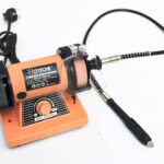 AMOLADORA DE BANCO 120W PIEDRA 75MM CEPILLO ALARGADOR FLEXIBLE AMOLADORA DRIMEL 448