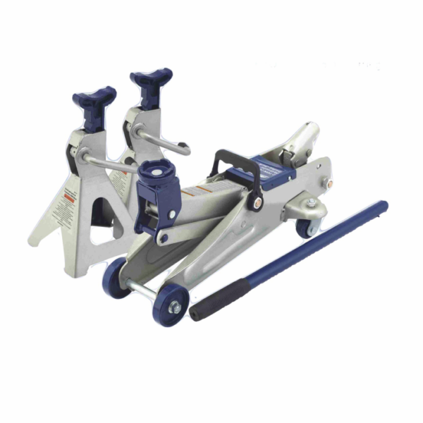 KIT PAR DE SOPORTES + CRIC CRIC 2,5 T TONELADA ELEVADOR HIDRÁULICO 2500 KG MOLL