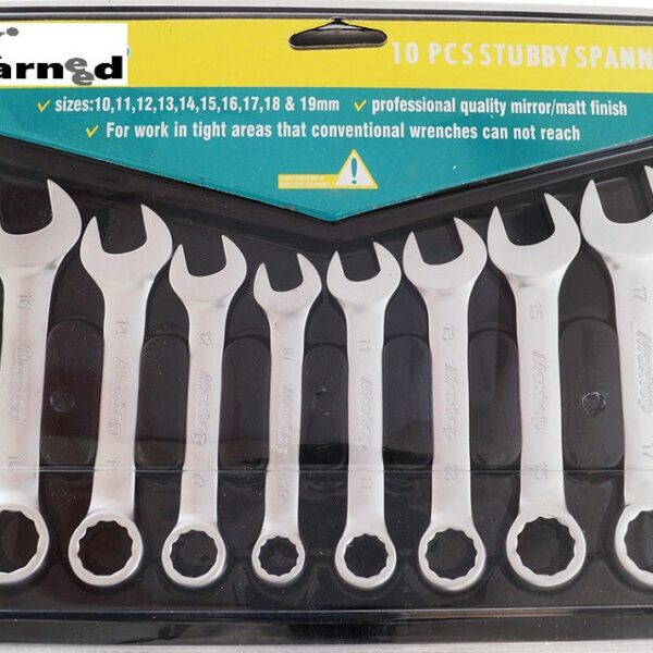 LLAVES COMBINADAS 10PCS SHORT DWARF 10/19mm COMBINACIÓN