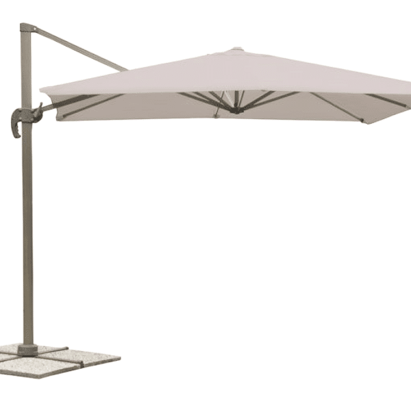 SOMBRILLA CON JARDÍN DE BRAZOS 3x4 mt CENADOR DESCENTRALIZADO CRUDO 266V
