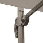 SOMBRILLA CON BRAZO SOMBRILLA JARDÍN 3x4 mt CENADOR DESCENTRALIZADO GRIS PALOMA 297V