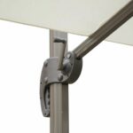 SOMBRILLA CON BRAZO SOMBRILLA JARDÍN 3x4 mt CENADOR DESCENTRALIZADO BLANCO 913V