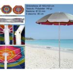 SOMBRILLA DE PLAYA VACACIONES EN LA PLAYA PISCINA CUBIERTA SOLAR Ø 160 STAND PEG 009
