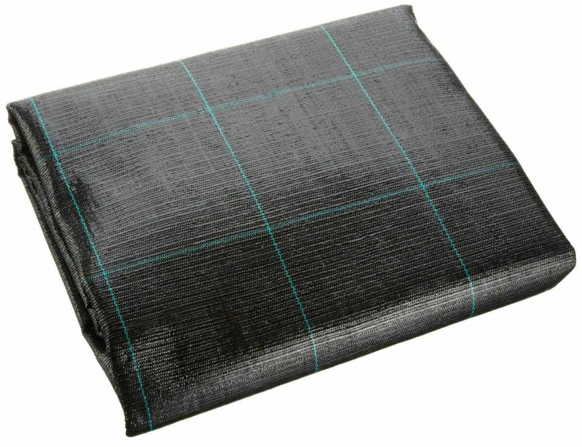 20707 LÁMINA DE ACOLCHADO NEGRO A CUADROSROJO VERDE POLIPROPILENO ANTICORREA MT 25 X 2 mt H