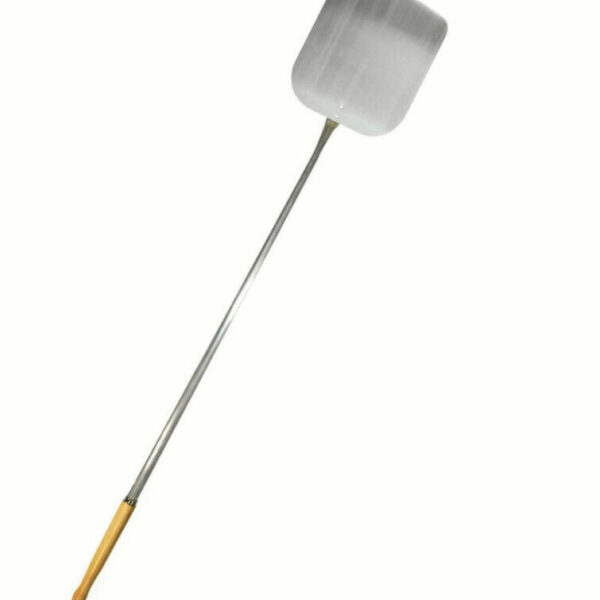 PALA PARA PIZZA HORNO DE LEÑA ACERO INOXIDABLE RECTANGULAR 33x29 CM MANGO 170 CM T520