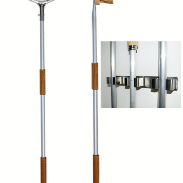 KIT DE PALA PARA PIZZA PIZZAS PALA DE HORNO DE LEÑA Q.+ CEPILLO P.+ SOPORTE DE PARED 3 PIEZAS