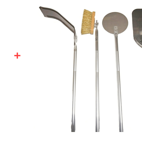 KIT DE SOPORTE PARA PALA PIZZA 6 LUGARES PARA SOPORTES DE PALA H150 + PALAS 4 PIEZAS