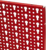 PANEL PERFORADO PARA HERRAMIENTAS PARED DE HERRAMIENTAS 578 ROJO CON GANCHOS