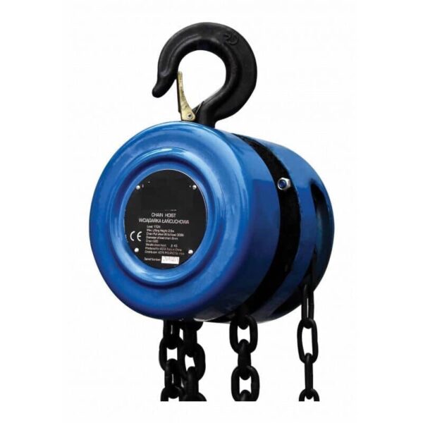 POLIPASTO DE CADENA 1 TONELADA CABRESTANTE ELEVADOR 1000 Kg 2.5 MT H25SA