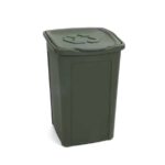 Papelera de plástico papelera verde 50 lt 535du