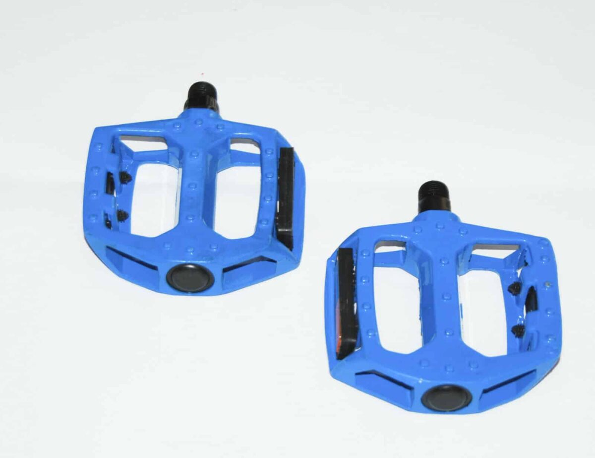 PAR DE PEDALES ANTIDESLIZANTES BICICLETA DE MONTAÑA BICICLETA MTB REFLECTANTE AZUL WS