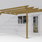 PÉRGOLA DE PARED PÉRGOLA 3x4 MT MADERA TRATADA EN AUTOCLAVE GARDEN 460 GC