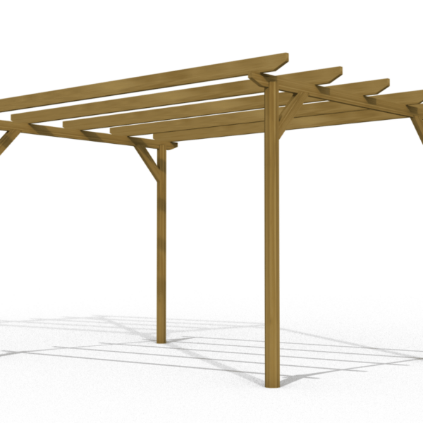 PÉRGOLA PÉRGOLA CENADOR TECHO DE MADERA TOLDO DE JARDÍN 3x4 MT 286