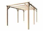 Kit de pérgola con pérgola de madera 3x6 mt cubierta 3 piezas arella 2x3 mt caña de bambú 804vn