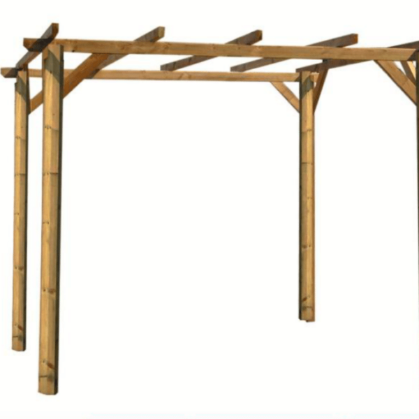 PÉRGOLA PÉRGOLA CENADOR CUBIERTA DE MADERA TOLDO DE JARDÍN 3x3 MT 279