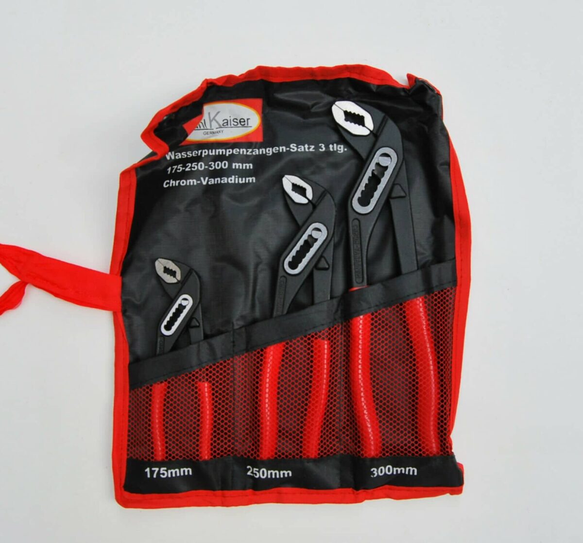 TRIS POLIGRIP ALICATES PARA LOROS 3 PIEZAS ALEMANIA 175 250 300 MM BOLSA DE ALICATES 494