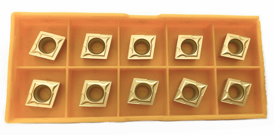 22465 10 PLACAS DE INSERCIÓN DE HERRAMIENTAS DE TORNO INSERTOS DE DIAMANTE PLACAS LATERALES DE 9 MM