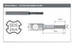 TALADRO DE MURO DE HORMIGÓN SDS PLUS ACCESORIO 16 mm x 800MM MARTILLO DE DEMOLICIÓN 80 cm