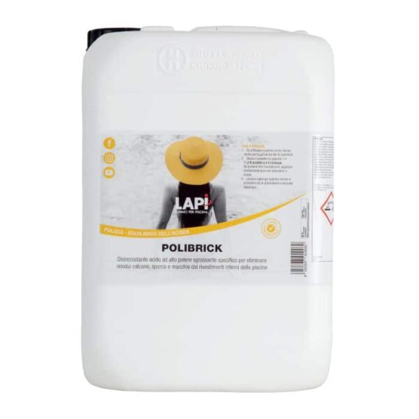 POLYBRICK LÍQUIDO 10 KG DESINCRUSTANTE PARA PISCINAS SUPERFICIES DESENGRASANTES CUBIERTA PARA PISCINA 502lp