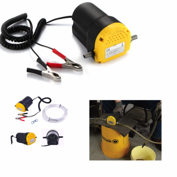 BOMBA DE SUCCIÓN PARA TRANSFERENCIA DE ACEITE BOMBA ELÉCTRICA DIESEL DIESEL 12V 60W 5A 301
