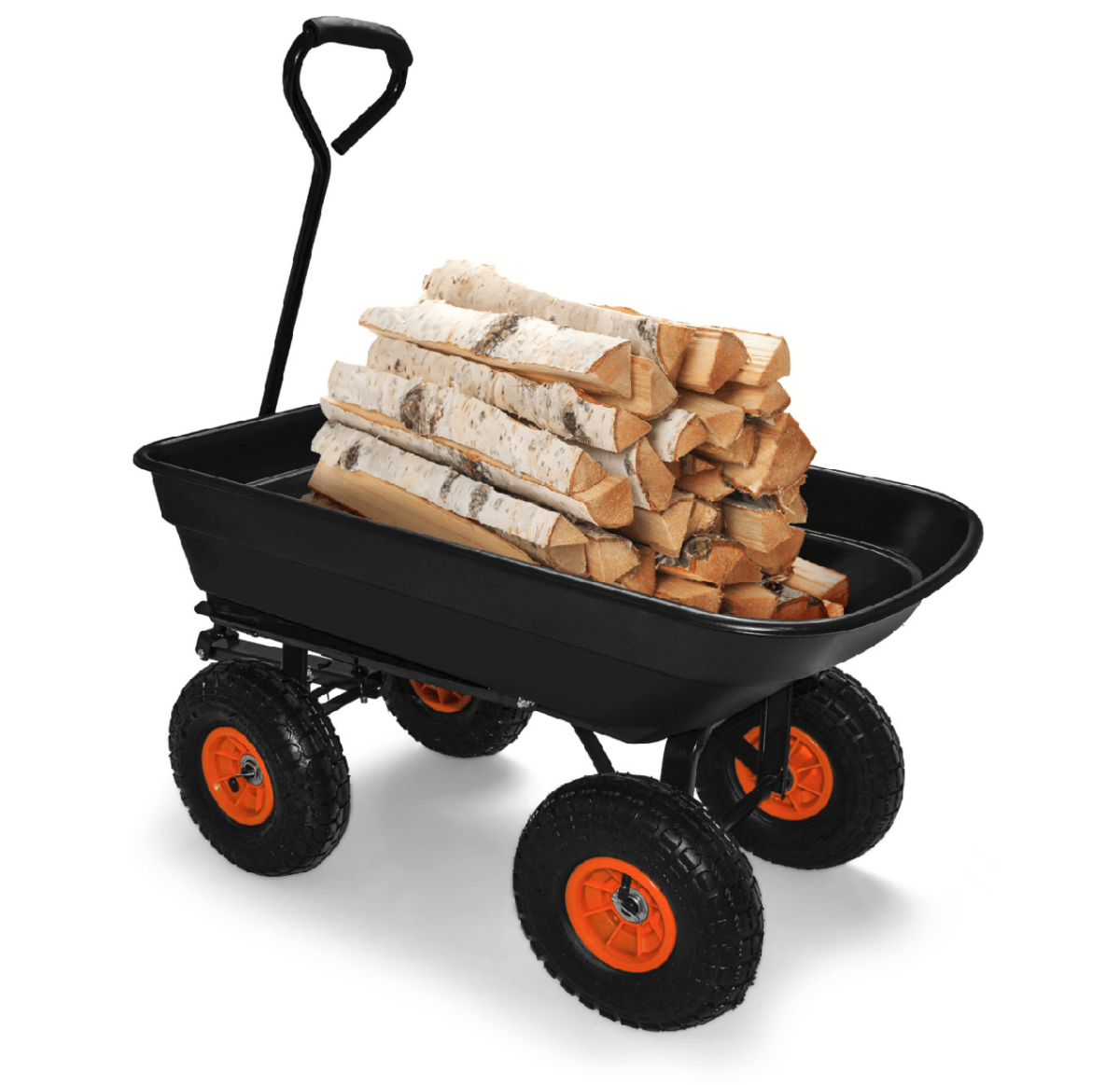 REMOLQUE EMPUJE PORTAHERRAMIENTAS DE JARDÍN VOLQUETE MAX 250KG 484