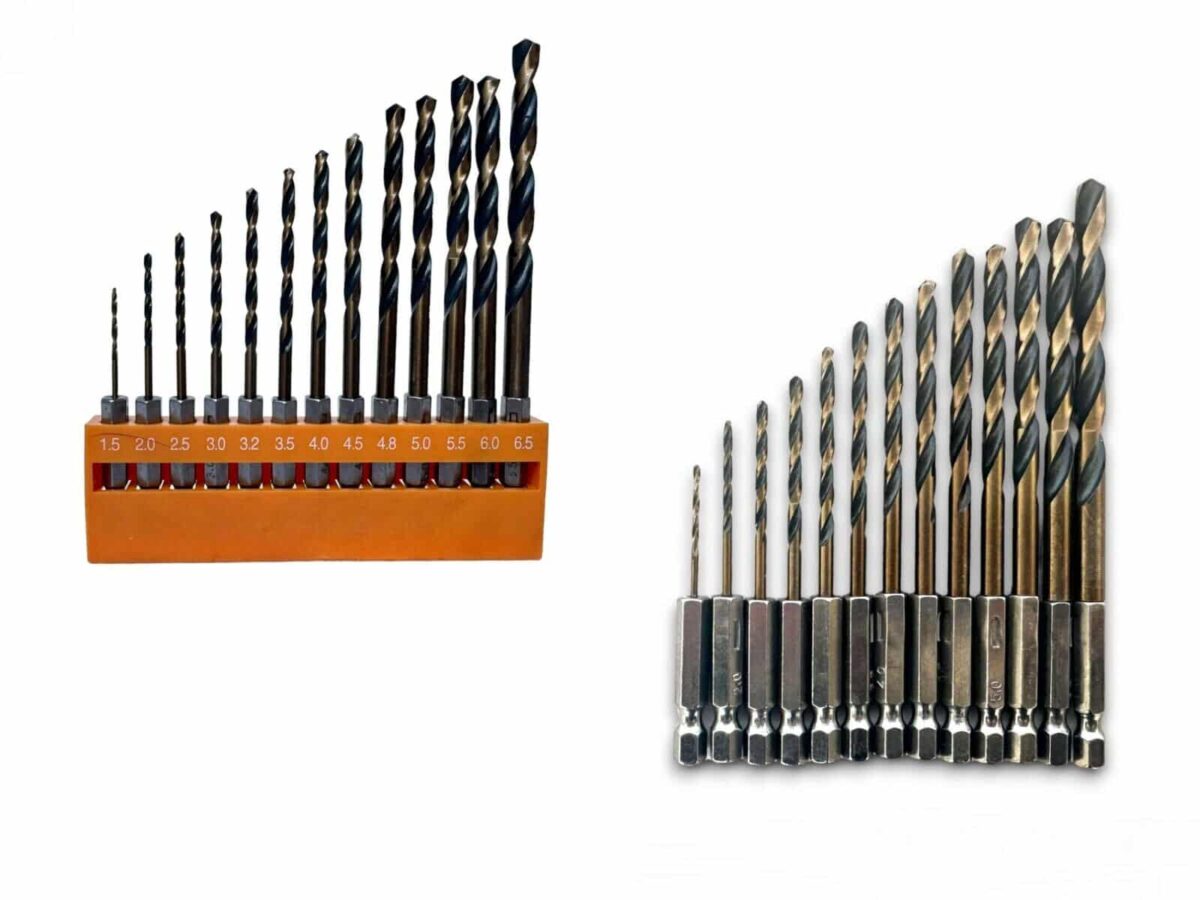 JUEGO DE 13 BROCAS HSS PARA METAL DE 1,5 A 6,5 HEXADECIMAL 1/4" 553HOT