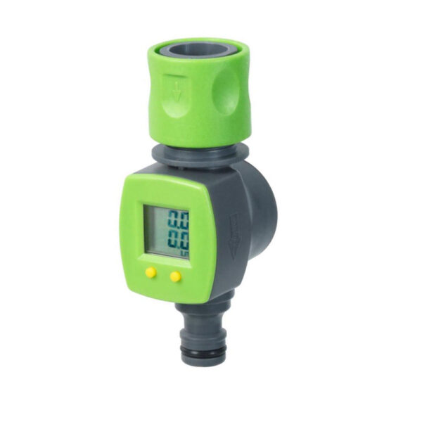 CAUDALÍMETRO DE ACOPLAMIENTO RÁPIDO CON PANTALLA MEDIDOR DE JARDINERÍA ACUÁTICA DE PLÁSTICO rb