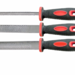 SET 3 PIEZAS ESCOFINAS DE CAL LIMA RASPA MADERA 200 mm 8" PLANO REDONDO 107HOT