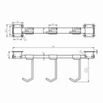 PORTABICICLETAS DE PARED 3 PLAZAS PORTABICICLETAS 921