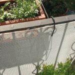 MALLA CUADRADA DE PVC DE PLÁSTICO H 100 VALLA DE BALCÓN PROTECCIÓN INFANTIL BLANCO TAMAÑO 10 METROS DE LARGO