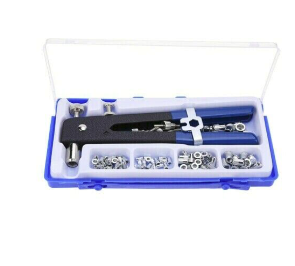 KIT 86 PIEZAS REMACHADORA PARA INSERTOS DE REMACHES ROSCADOS ROSCAS M3 M4 M5 M6 M8 767