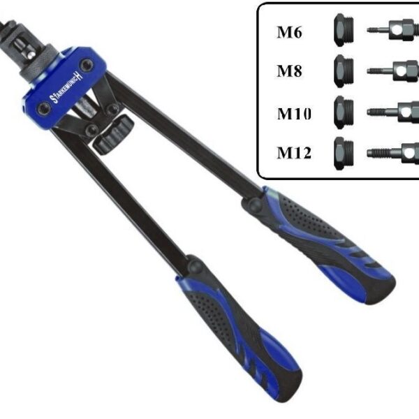 REMACHADORA DE DOBLE PALANCA PARA BRAZOS DE REMACHES ROSCADOS M6-8-10-12 360 MM