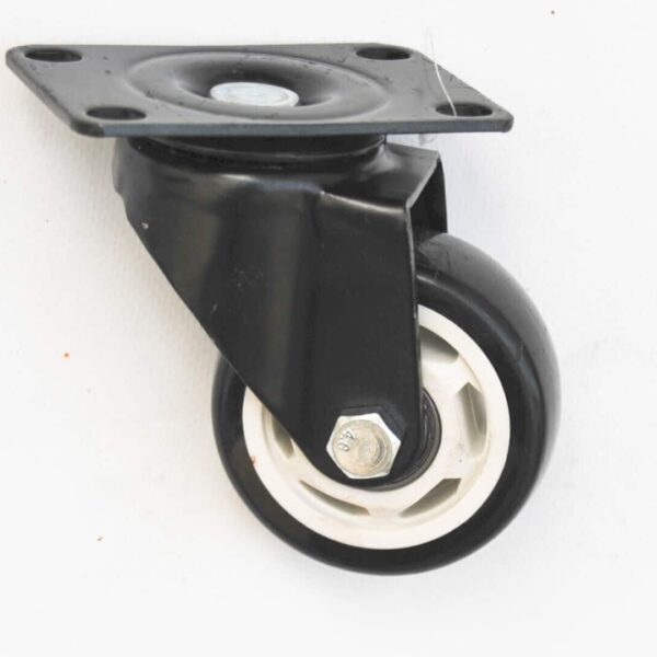 RUEDAS RUEDAS CARRO DE RUEDAS 75X32 MM CARROS FRENO GIRATORIO REPUESTO NEGRO 3"