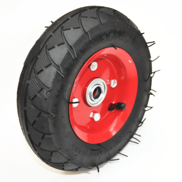 RUEDA DE GOMA CARRO NEUMÁTICO DE REPUESTO CARRO 2.5-4 8" AGUJERO 20 MM 400BA