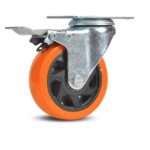 RUEDAS RUEDAS CARRO DE RUEDAS 100X32 MM CARROS SOPORTE GIRATORIO FRENO 642 SCUBA