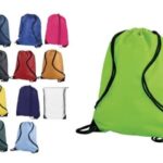 BOLSA MOCHILA PREMIUM CON CIERRE DE CORDÓN BANDOLERA MOCHILA BOLSA DE POLIÉSTER