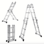 ESCALERA TELESCÓPICA DE ALUMINIO PLEGABLE PORTÁTIL MULTIUSOS 150KG 131