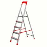 ESCALERA DE ALUMINIO PARA USO DOMÉSTICO ESCALERA GR 5 H TOTAL 170cm CAPACIDAD 150 KG 504kas