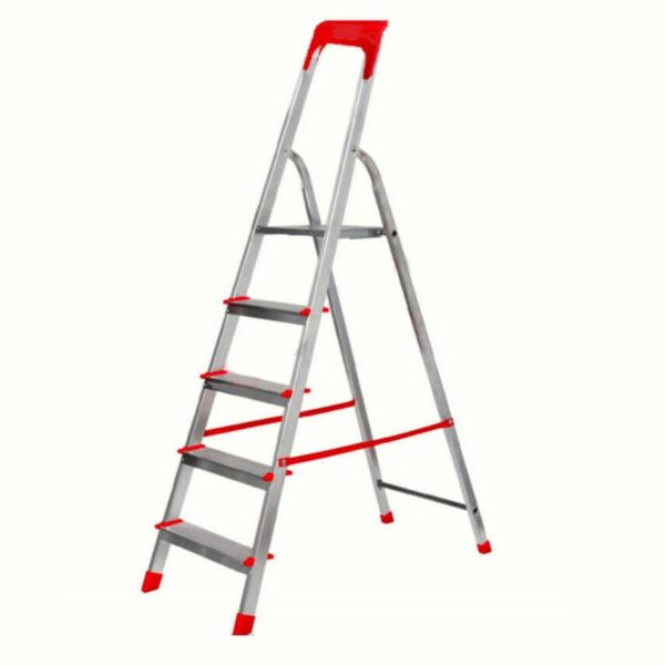 ESCALERA DE ALUMINIO PARA USO DOMÉSTICO ESCALERA GR 5 H TOTAL 170cm CAPACIDAD 150 KG 504kas