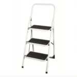 ESCALERA DE TIJERA TABURETE ESCALERA DE 3 PELDAÑOS ESCALERA DE PELDAÑOS ANTIDESLIZANTE 123x48x7cm V