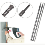 Juego de 3 BROCAS ATTACC SDS-Plus 1 Mt AL WIDIA MURO HORMIGÓN 12-16-24 MM